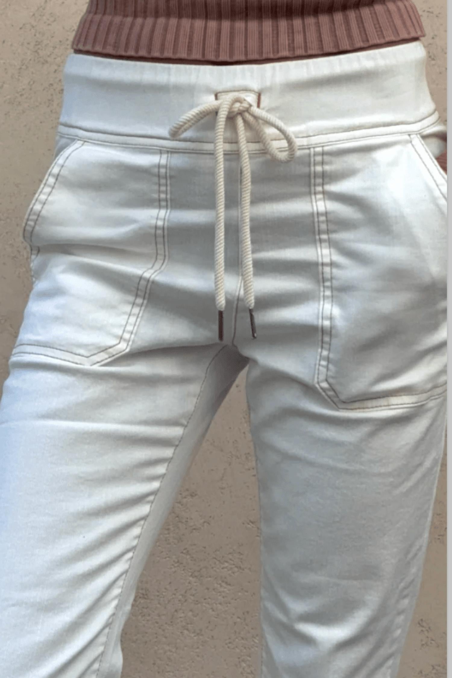 Bevy Flog - Tali Ivory Denim Jeans