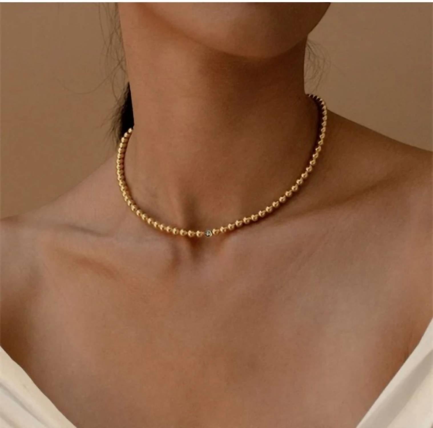 Katie Rae Collection - Women's Diamond Bead Choker