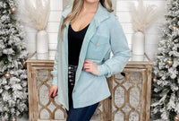 Hailey & Co - I've Been Told Knit Long Sleeve Shacket