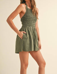 Golden - Greta Dye & Wash Viscose Smocked On Top
