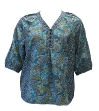 N Touch - Women's Paisley Print Top