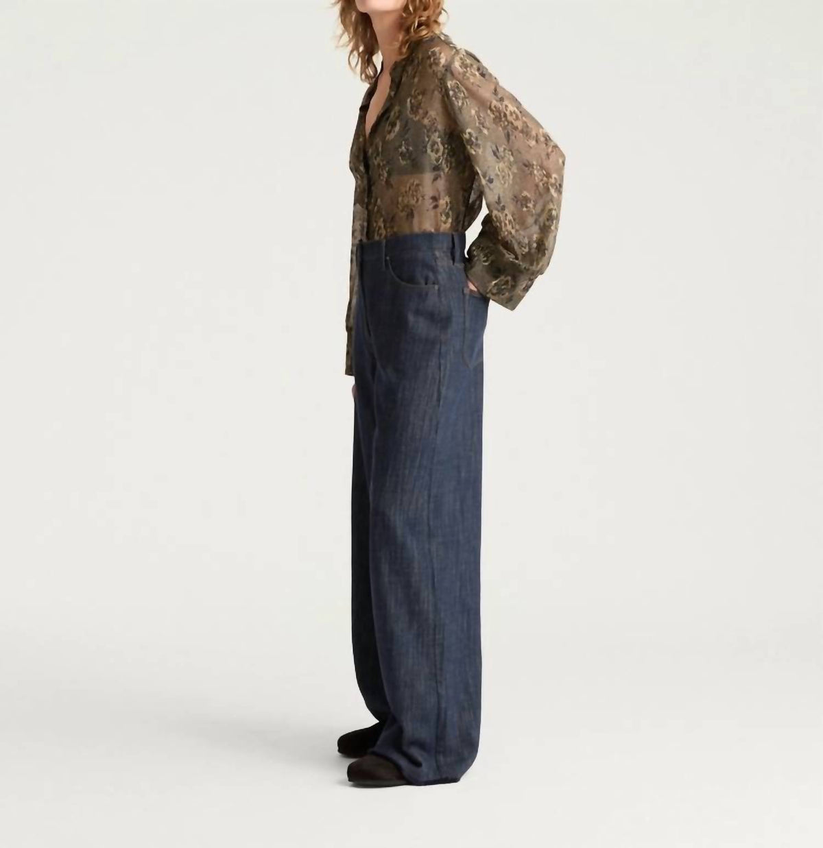 Momoni - Aoki Yarn Dyed Denim Pants
