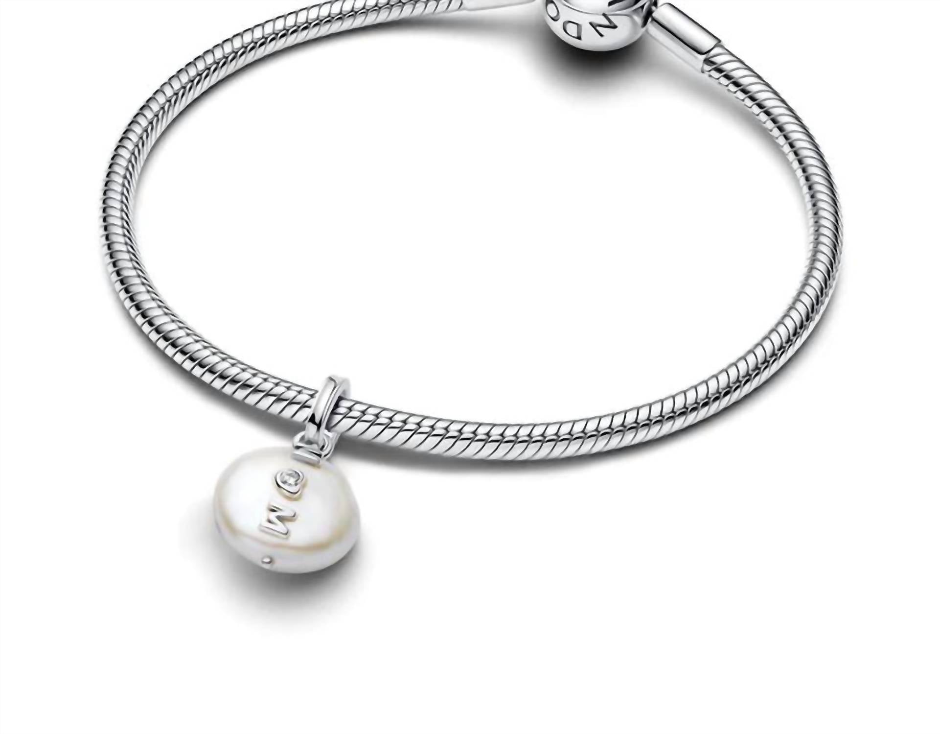 Pandora - Treated Freshwater Cultured Baroque Pearl Mom Dangle Charm