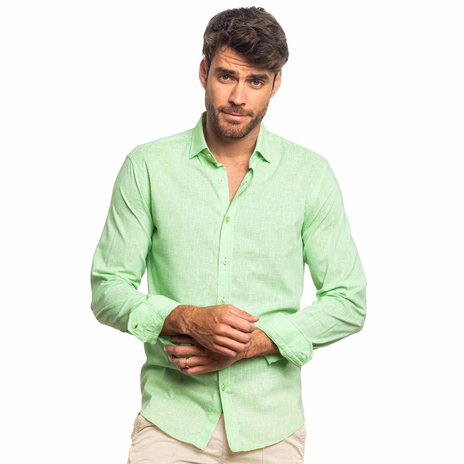Eight X - Looks Like Linen Button Down Shirt