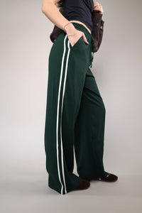Z Supply Saunder Track Pant in garland green 1 - women's pants - detail view