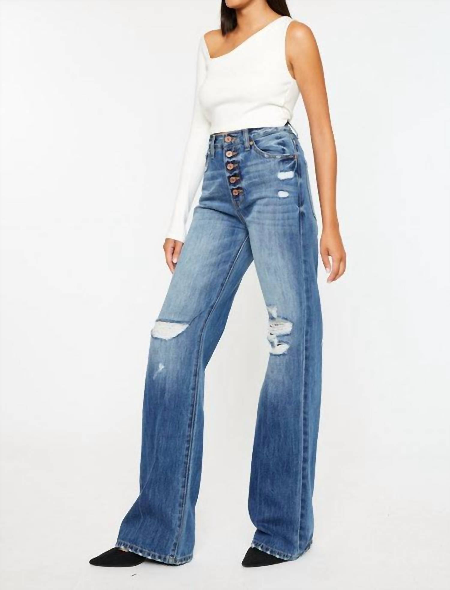 Kancan - Ultra High Rise 90's Flare Jean