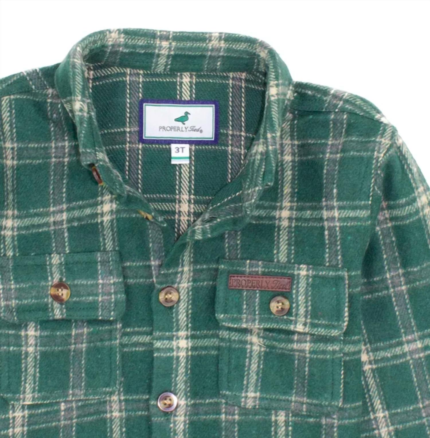 Properly Tied - Boy's Ranch Flannel Shirt