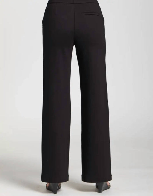 Apny - Front Zip Pant With Pin-tucked Leg