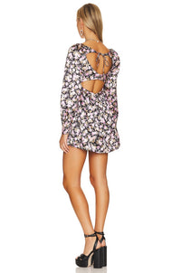 For Love & Lemons - Kate Long Sleeve Mini Floral Dress