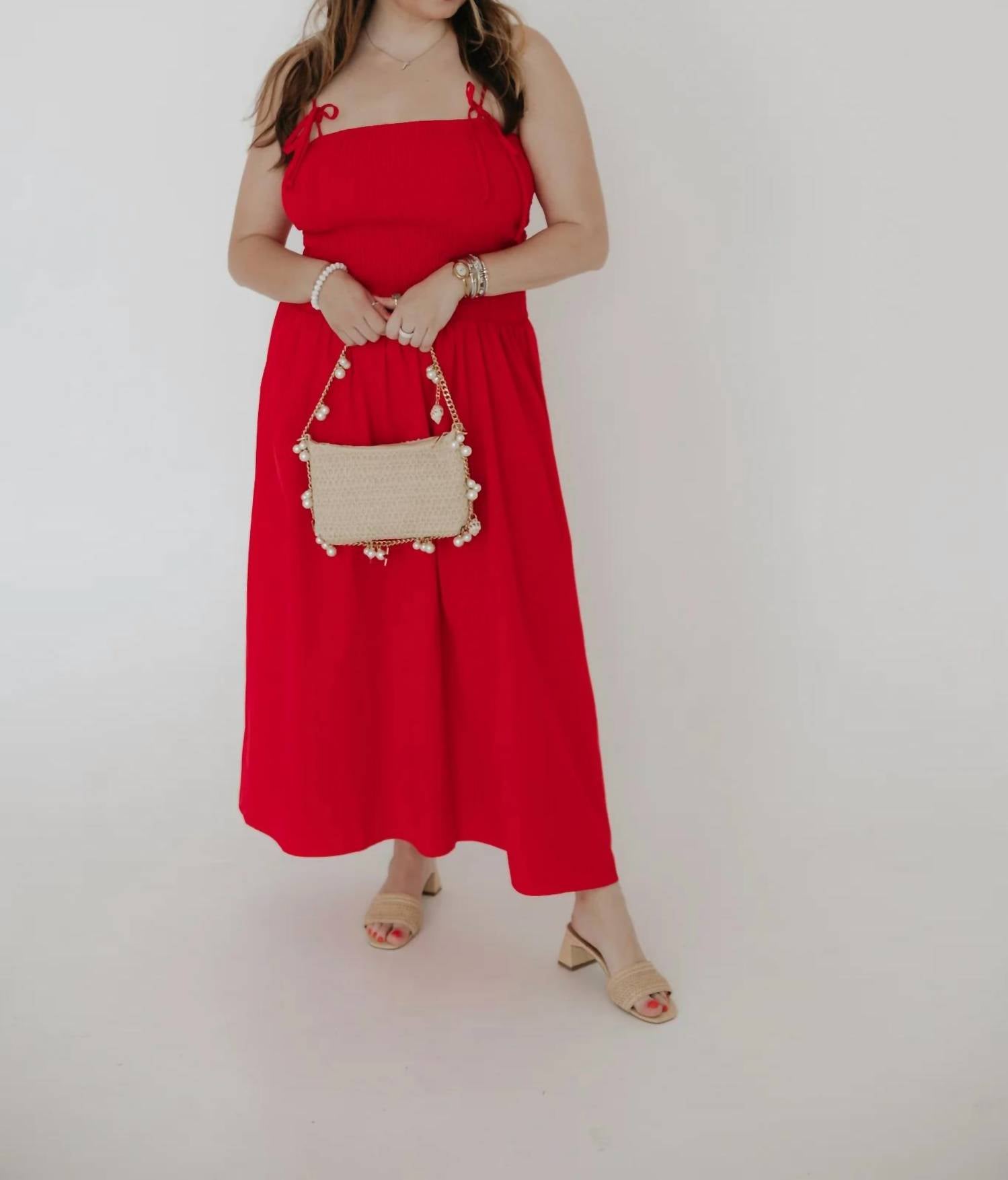 By Together - Sweet Heat Smocked Maxi Dress