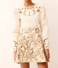 Marie Oliver - Crawford Vegan Leather Mini Skirt