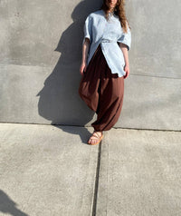 Alysi - MAXI LINEN BLOUSE