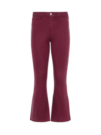 L'Agence - Kendra Coated Cropped Flare Pants