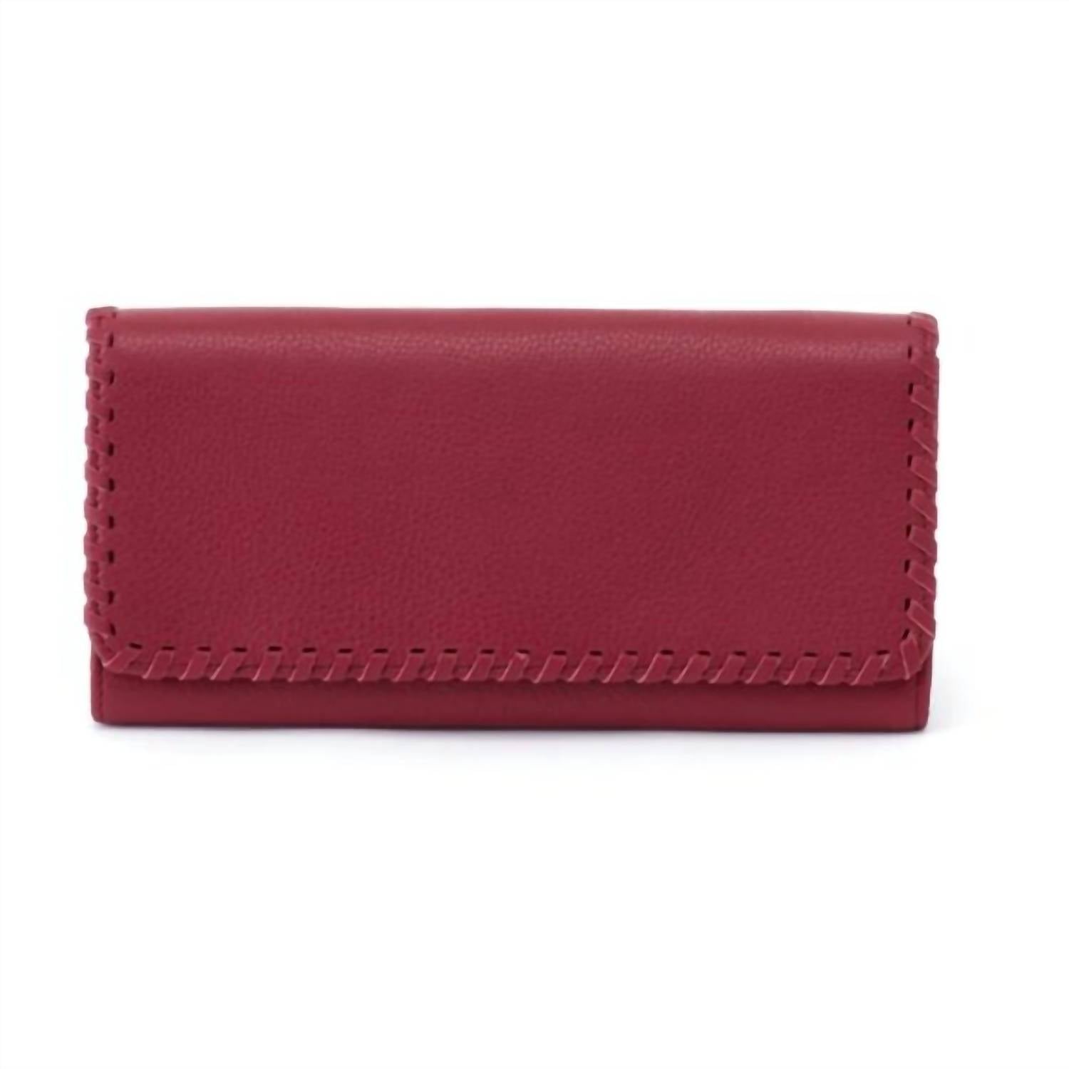HOBO Women's Era Wristlet Clutch Wallet in sangria - women's bag
