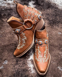Myra - Women's Western Ember Booties