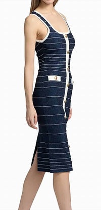 Milly - Mari Stripe Midi Dress