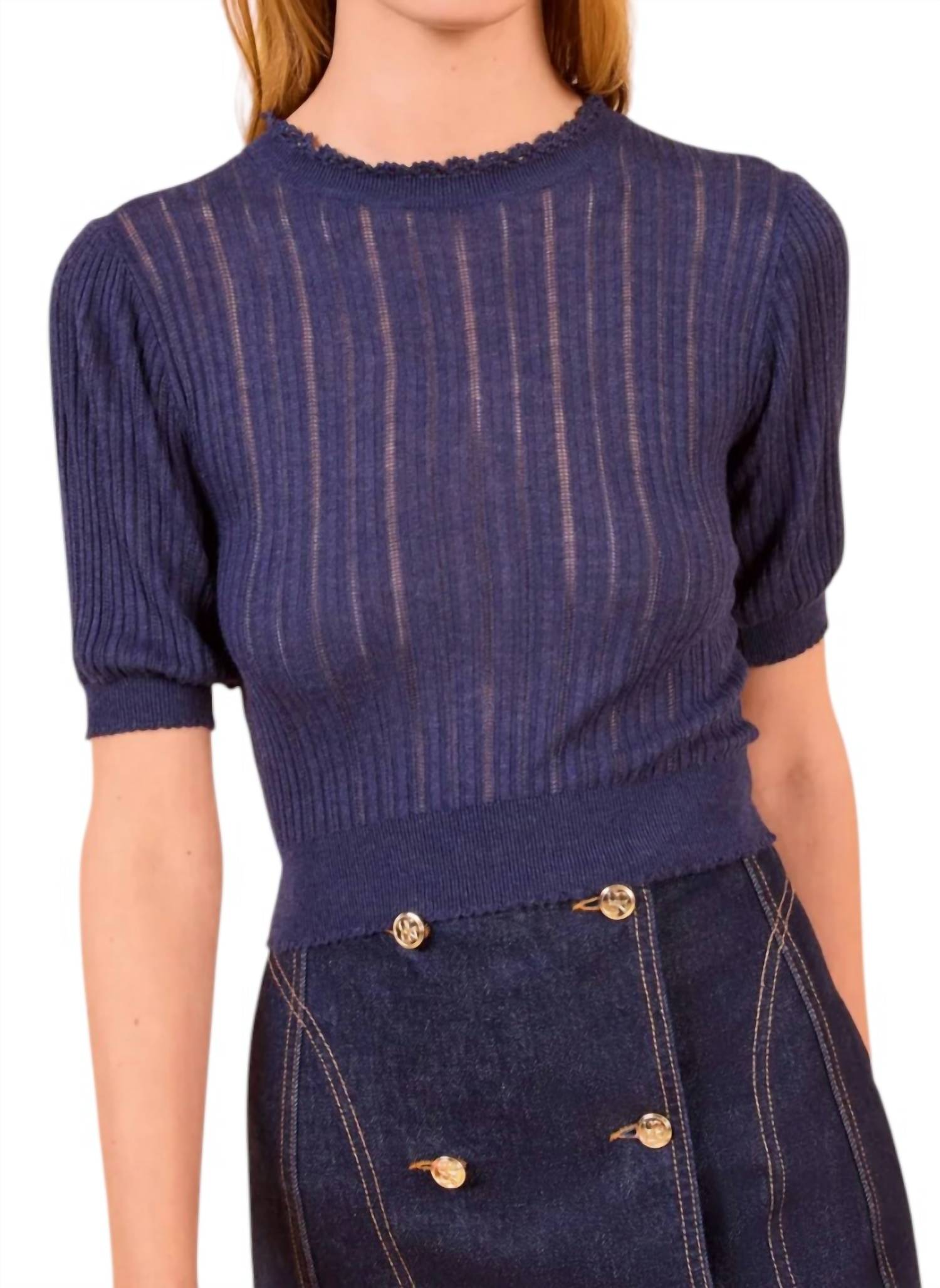 Ulla Johnson - Gemma Short Sleeve Knit Top