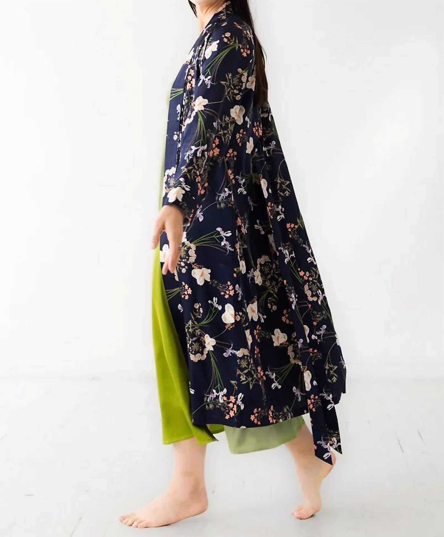 Salua - Silk Floral Design Robe