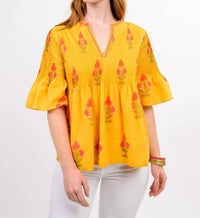 Ivy Jane - Mara V Neck Floral Top