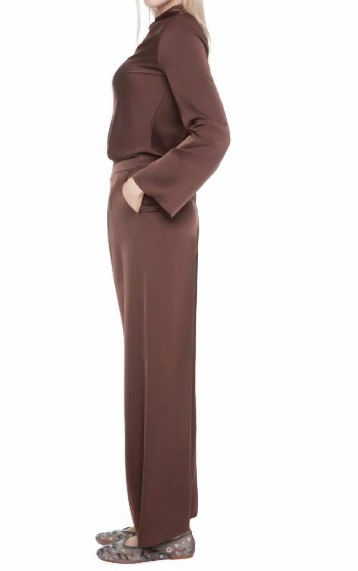 Iltm - Satin Wide Leg Flowy Pant