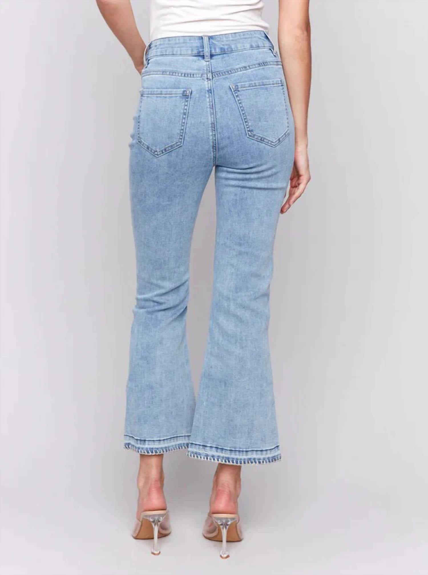 Charlie B - Blanket Stitch Straight Leg Jeans