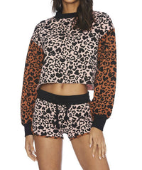 Beach Riot Ava Sweatshirt in love leopard - women's sweater