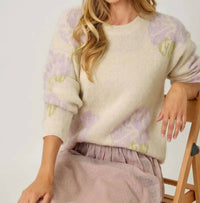 Mystree - Floral Pullover Sweater