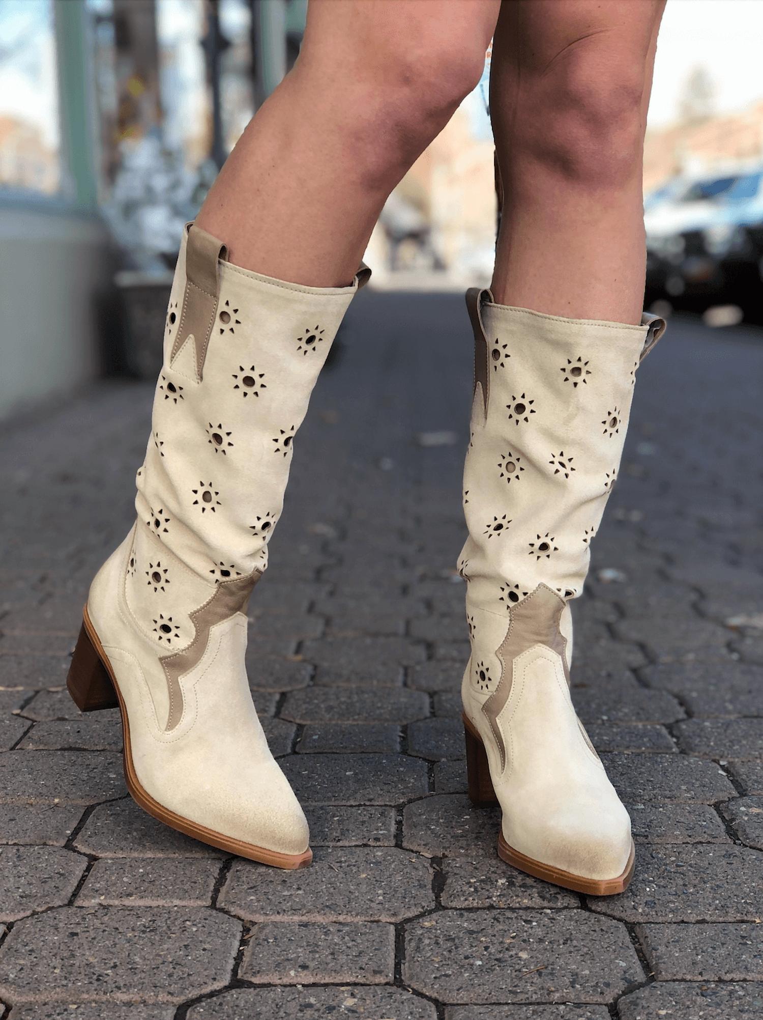 TULIP SLOUCHY-WESTERN BOOT