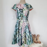Ted Baker - Pre-loved Dixee Glitch Floral Fit & Flair Dress