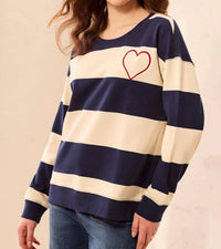 Tribal - Women's Striped Long Sleeve Shirt