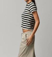 Asher - Rylee Striped Short Sleeve Baby Tee