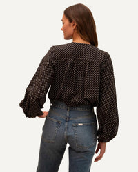 MILLE Cecily Top in polka dot - women's blouse - alternate view
