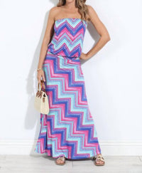 Veronica M - Gianni Stretch Drop Waist Maxi Dress