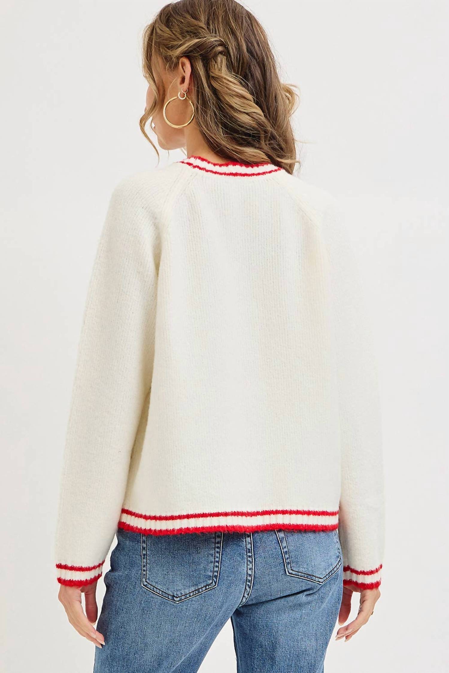 Sweet Lovely By Jen - SWEET VALENTINE HEART CARDIGAN