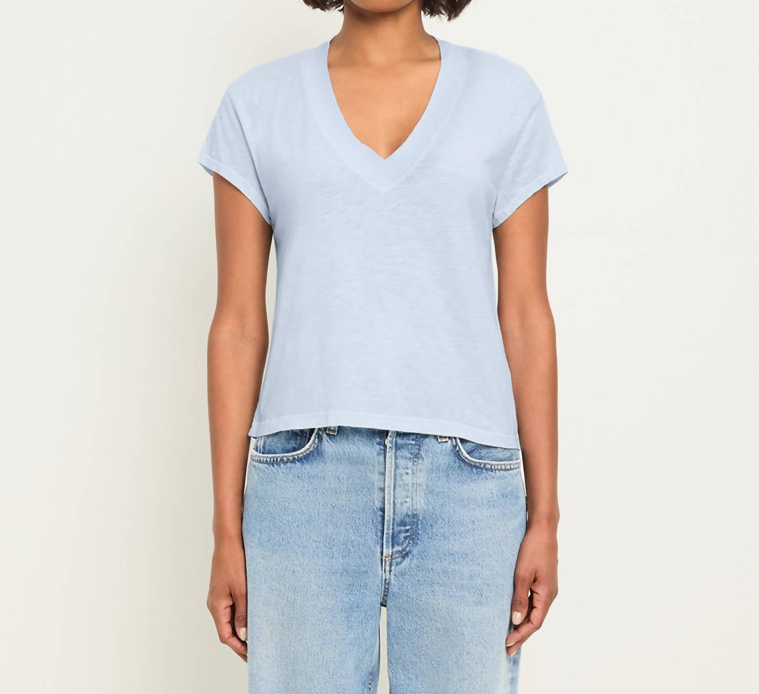 Michael Stars - Harlan Cropped V-neck Tee