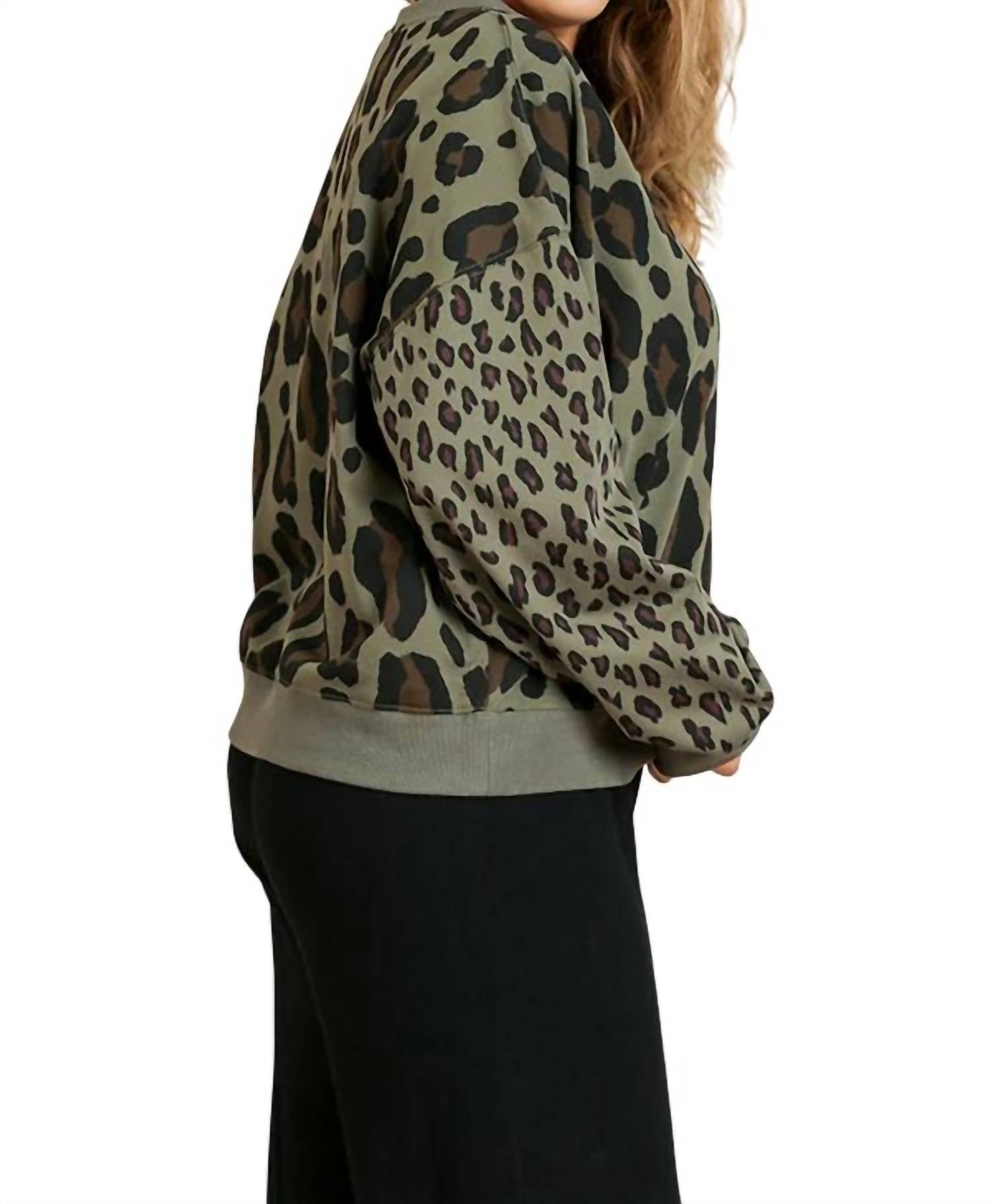 Umgee - Wild Leopard Sweater