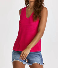 DEAR JOHN DENIM Willa Tank in pink cyclamen - women's tank top