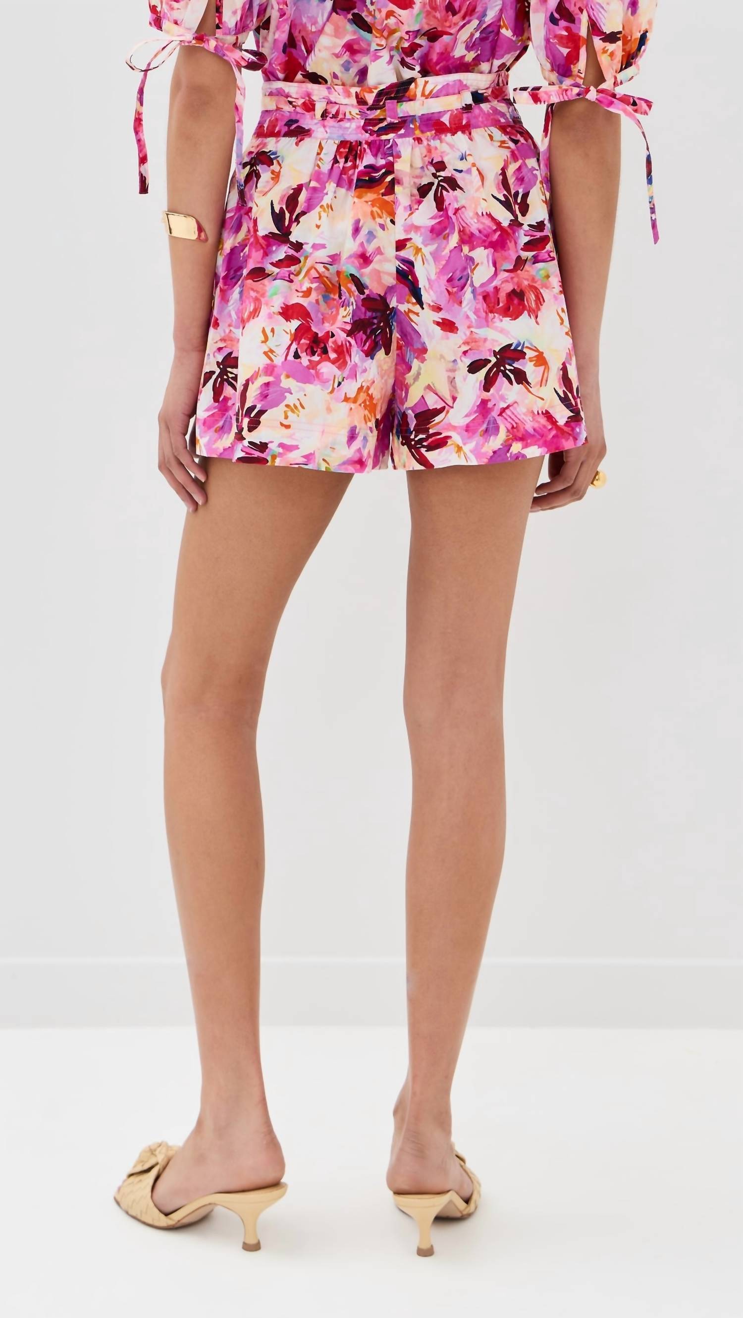 Ulla Johnson Rowan Short in azalea - women's shorts - alternate view