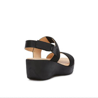 Andrea Women's Wedge Heel Sandal in black - women's sandal - alternate view