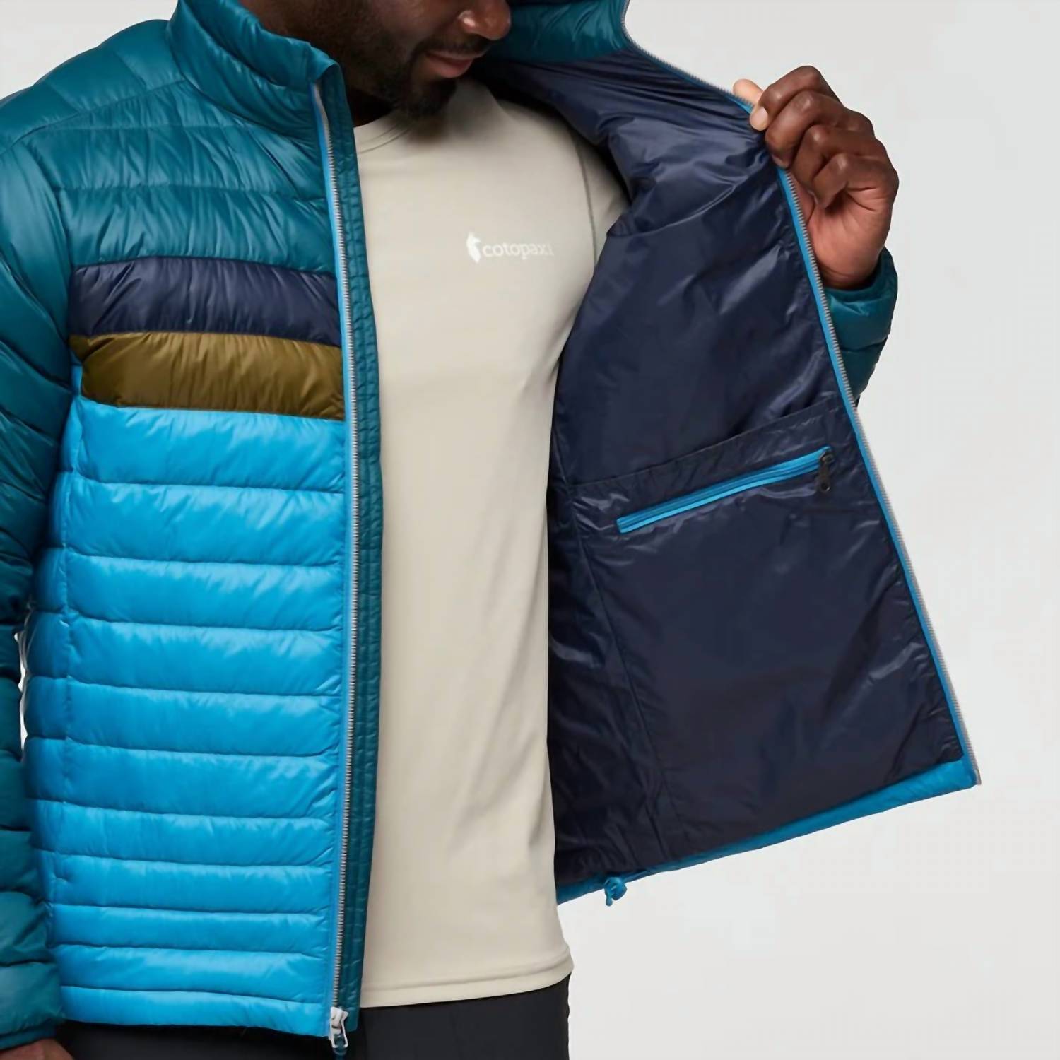 cotopaxi Men's Fuego Down Jacket in abyss and lake - men's jacket - view 4