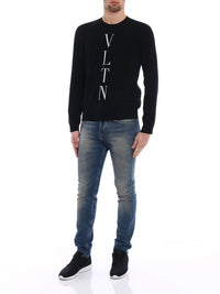 Valentino - Vltn Intarsia Wool Cashmere Sweater