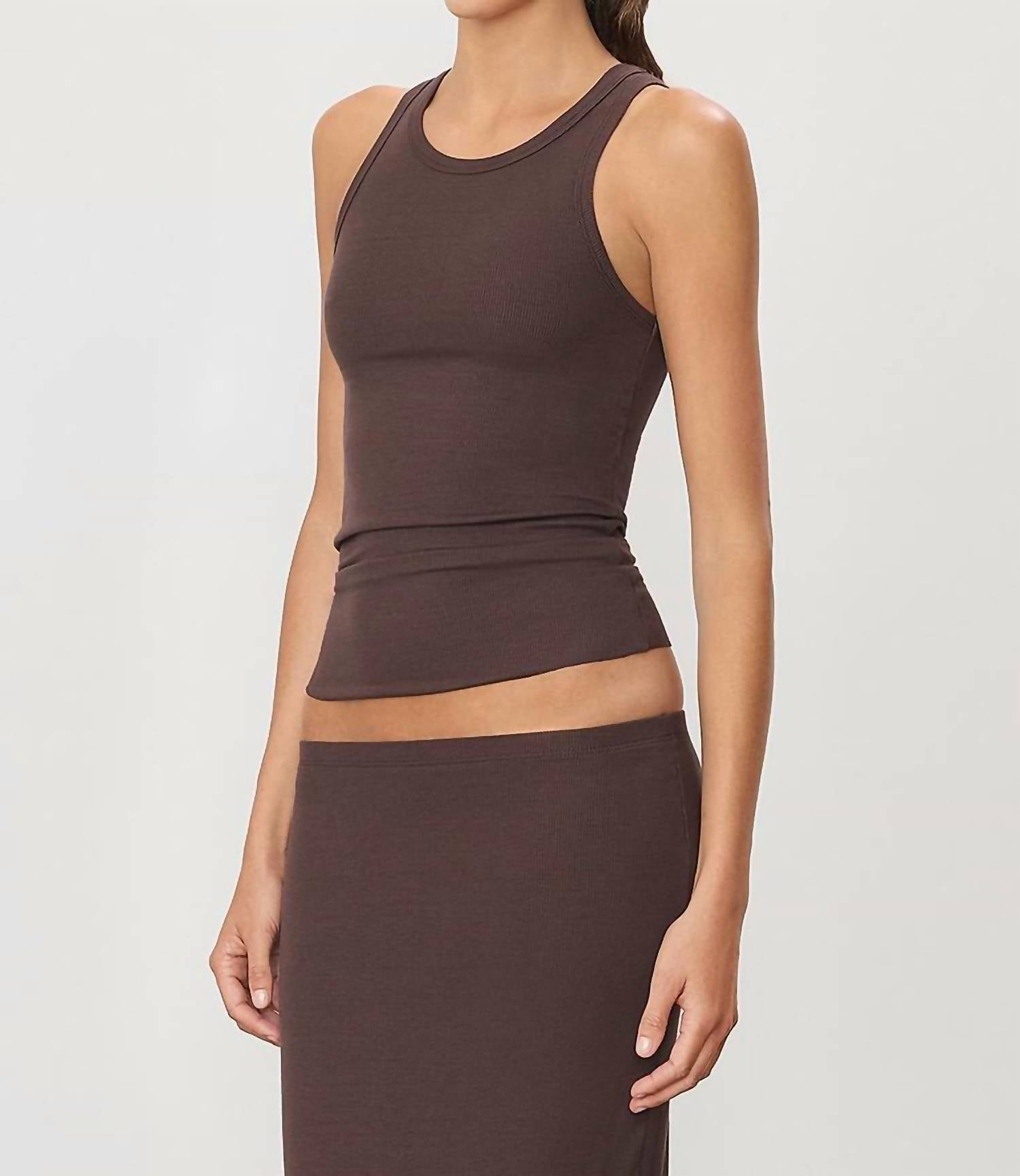Eterne - High Neck Fitted Tank Top