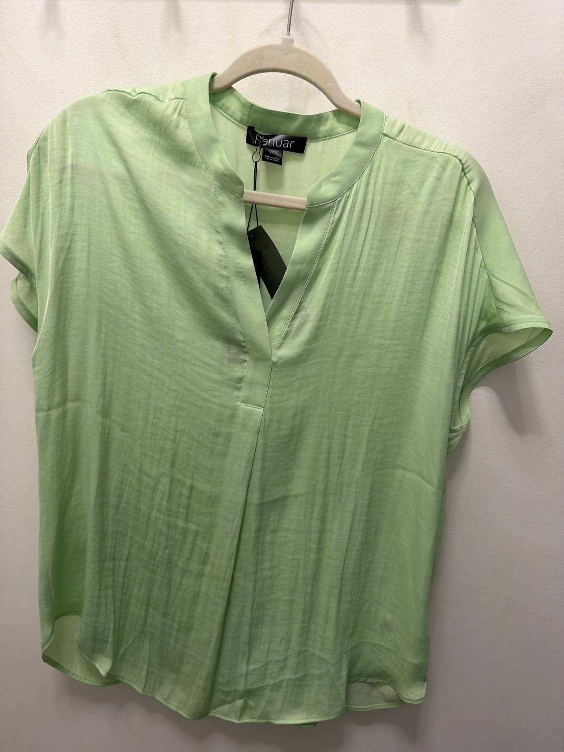 Renuar - Women's Cap Sleeve Woven Top