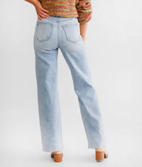 Hidden - Women's Low Rise Logan Dad Basic Jean