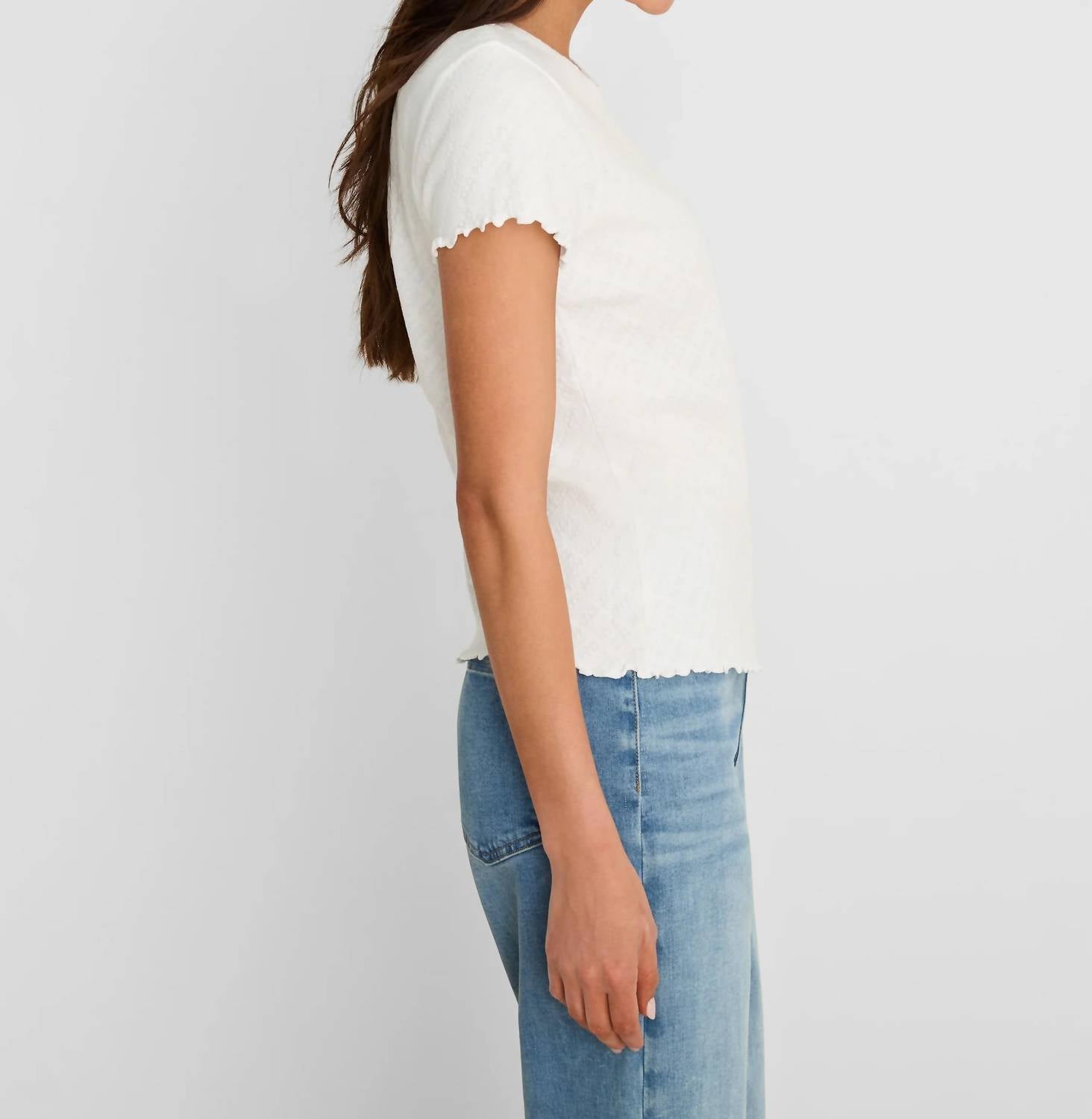 Nzt By Nic+Zoe - Lace Knit Tee