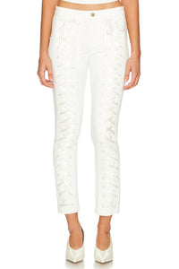 Loveshackfancy - Doro Lace Up Bow Pants