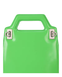 Salvatore Ferragamo Women's Micro Wanda Patent Leather Shoulder Bag in green - women's bag - alternate view