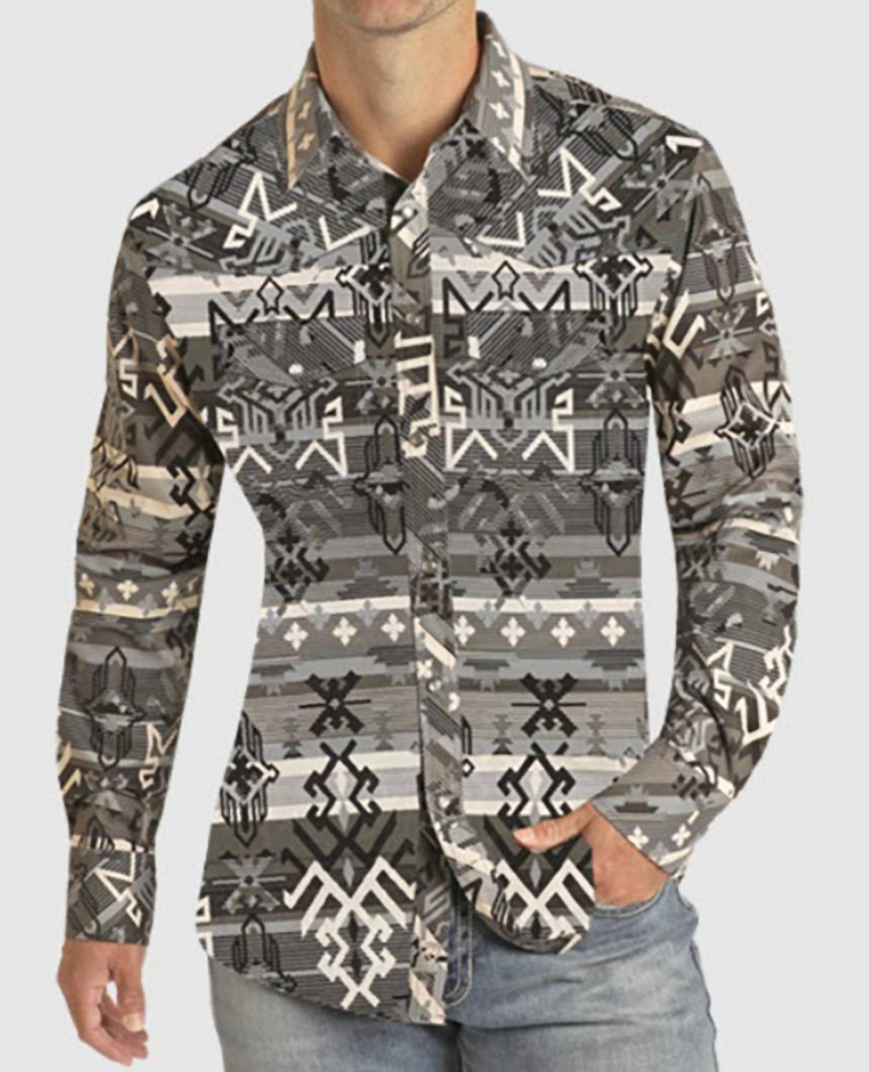 Rock & Roll Denim - Tek Western Snap Shirt
