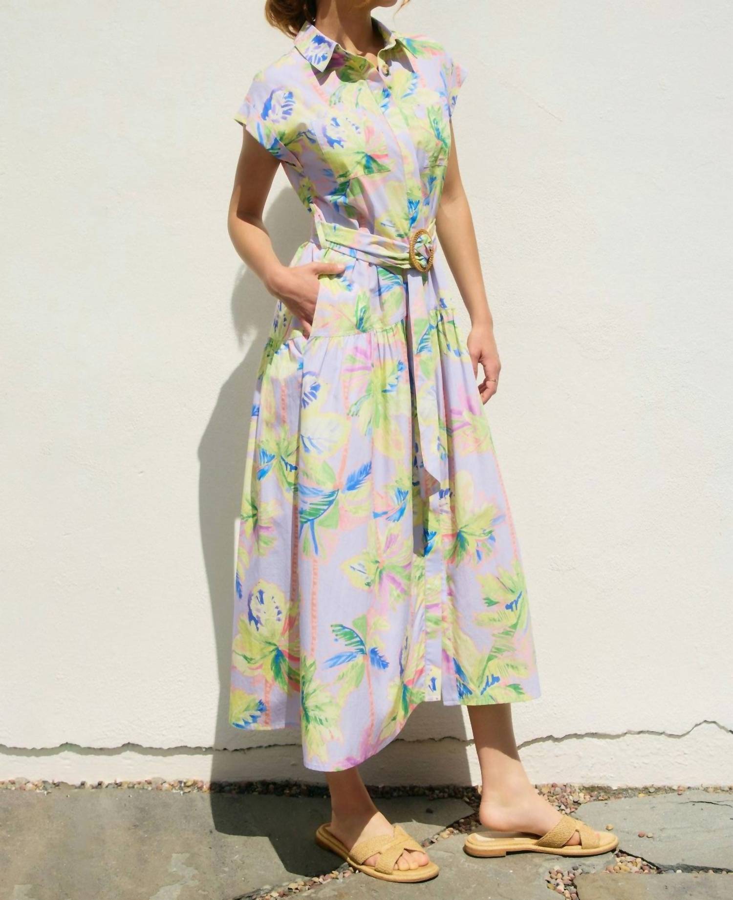 Dress Forum - Floral Radiance Shirt Dress