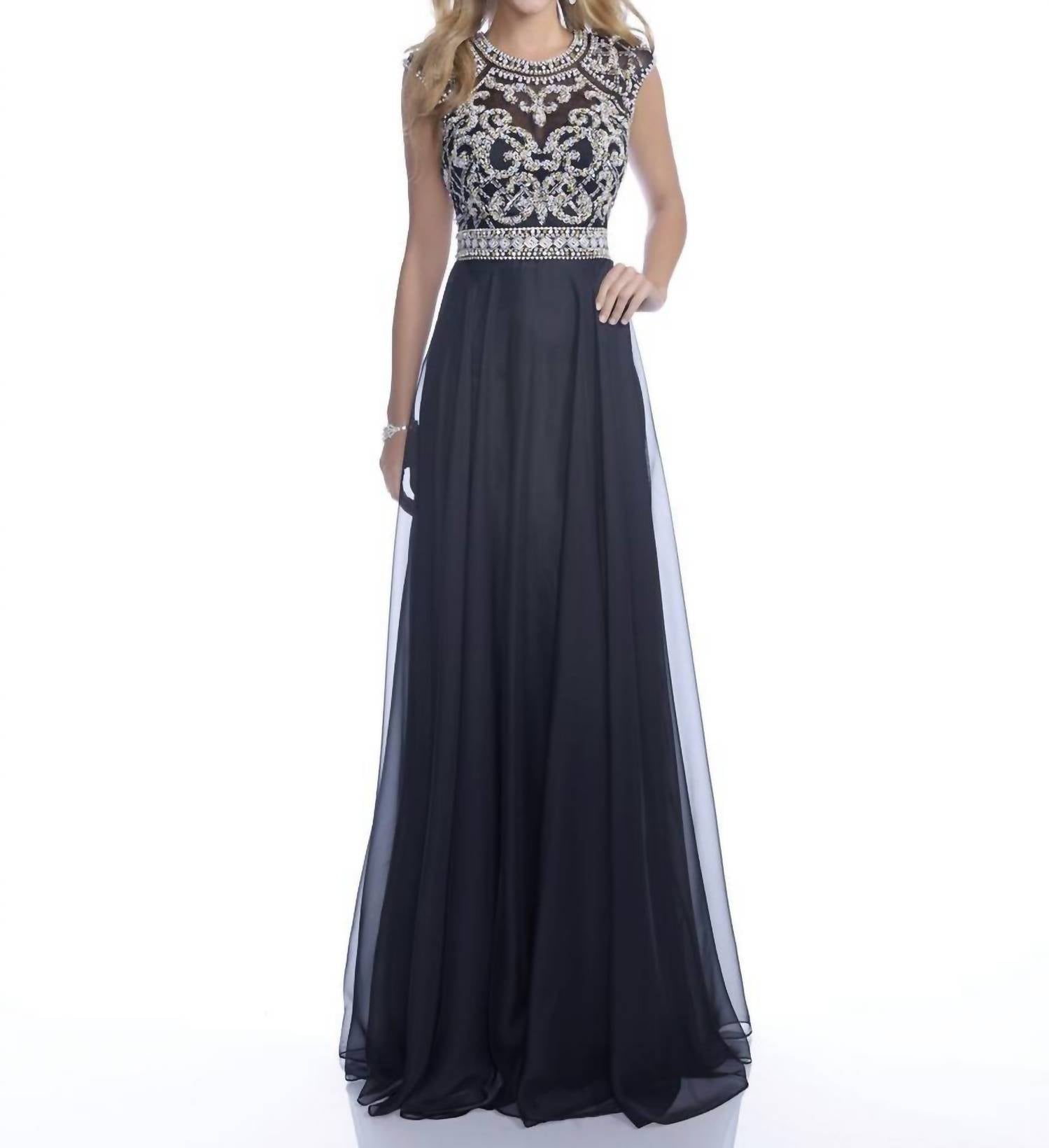 Karishma Creations - Scoopneck Sleeveless Maxi Sheath Dress